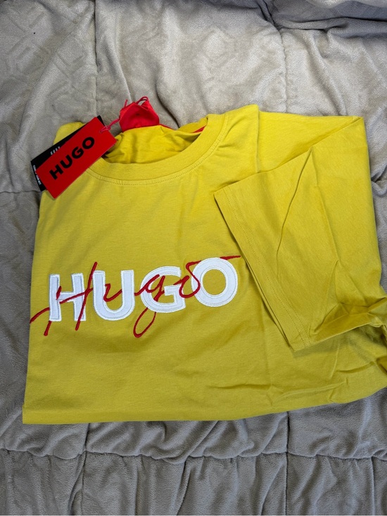 HUGO Other - HUGO Yellow Tee with White & Red Logo